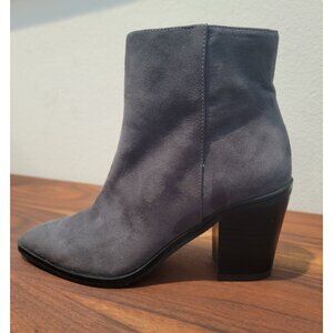 14th & Union Braxten Fab Faux Suede Side Zip Ankle Boots Sz 6
